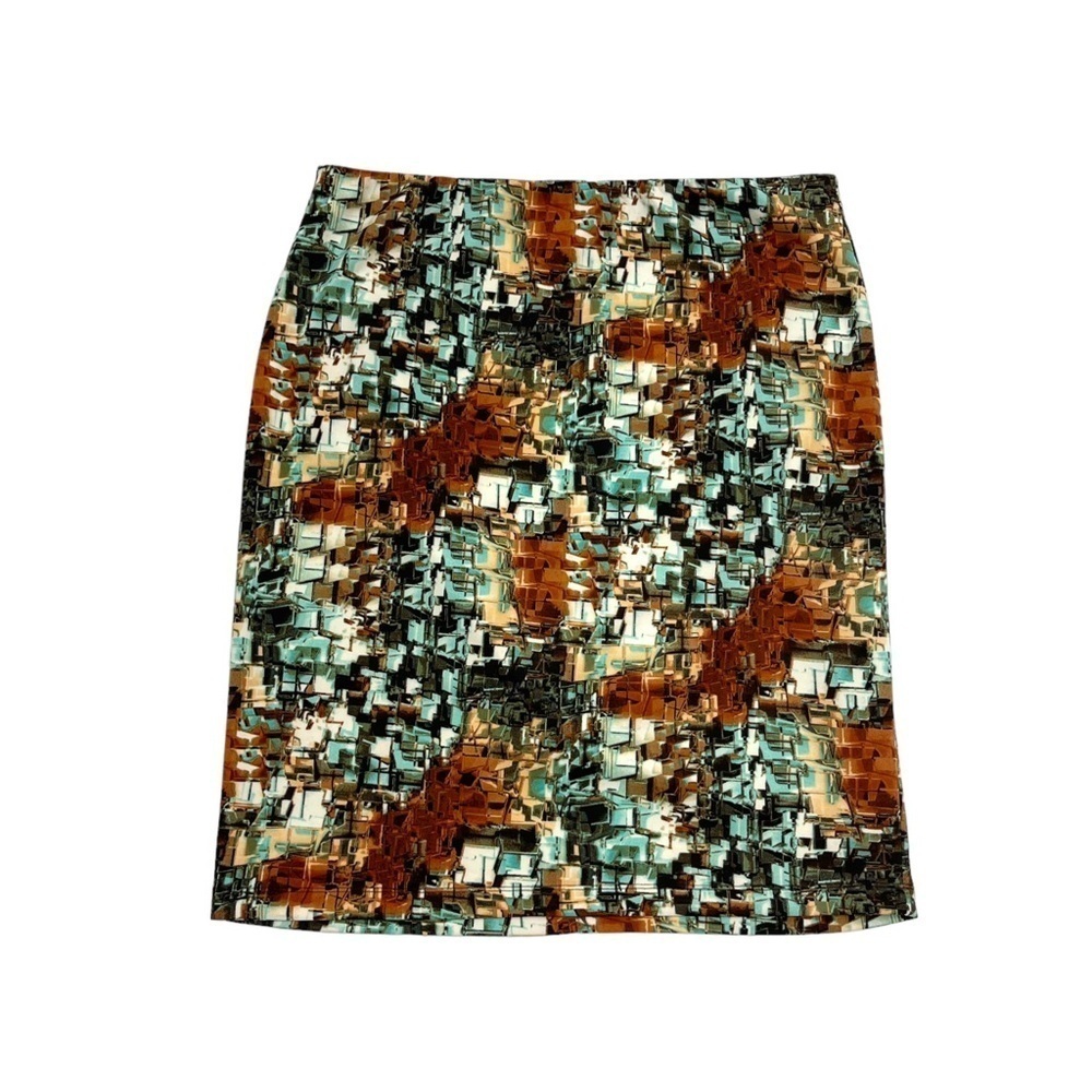 Betsey Johnson printed skirt size XL abstract print, pencil skirt multicoloured
